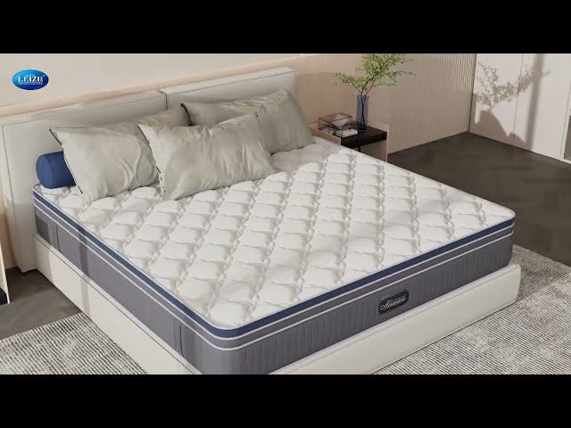 Coolmax Pocket Spring Mattress Structure | LEIZI Mattress Factory | LEIZI Furniture