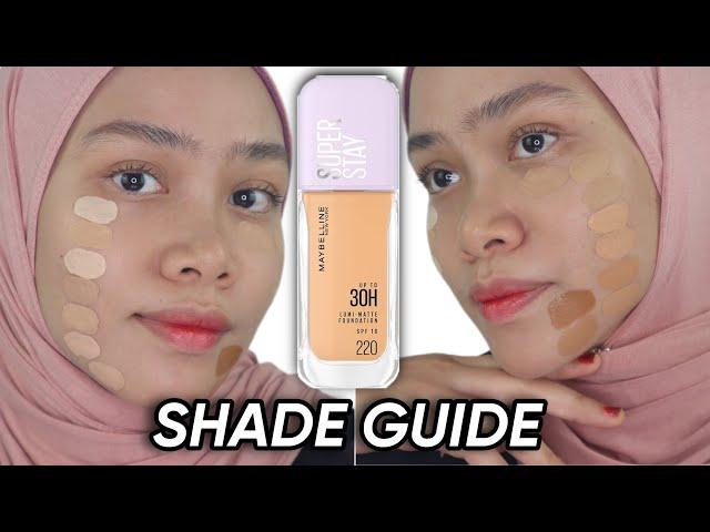 SHADE GUIDE | MAYBELLINE SUPERSTAY LUMI MATTE