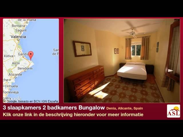 3 slaapkamers 2 badkamers Bungalow te Koop in Denia, Alicante, Spain