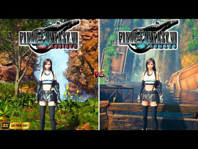 Final Fantasy VII Rebirth vs Final Fantasy VII Remake | PC | Graphics and Details Comparison