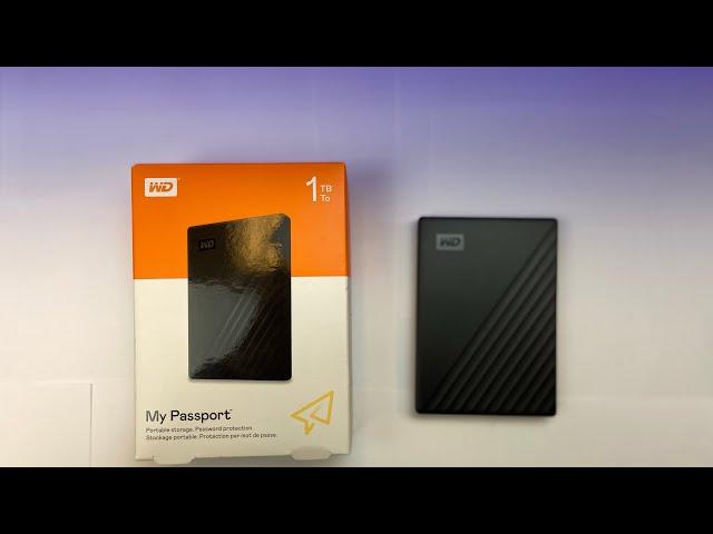 WD My Passport 1TB External Hard Drive Unboxing