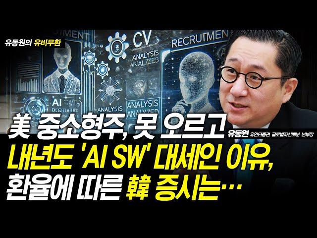 美 중소형주, 못 오르고 내년도 'AI SW' 대세인 이유, 환율에 따른 韓 증시는… / 유동원 유안타증권 본부장