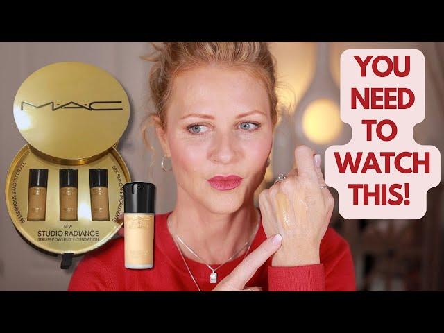 **NEW** MAC Studio Radiance Serum Foundation || MATURE SKIN Review & Wear Test