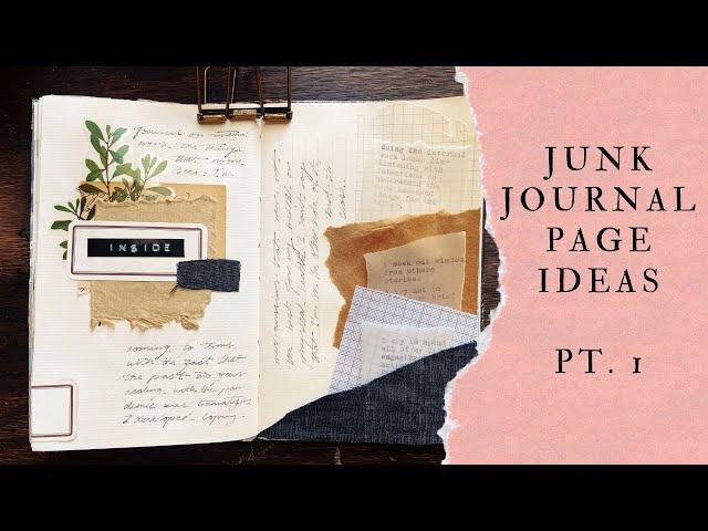 Junk Journal Page Ideas Pt. 1 #shorts