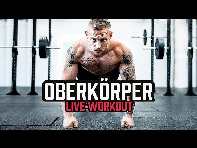 OBERKÖRPER Workout zum Mitmachen ohne Geräte | 20 Minuten LIVE Bodyweight Training für Zuhause