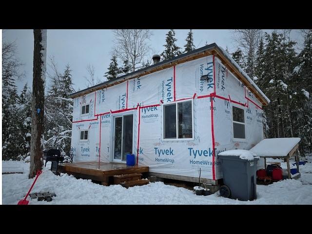 Canadian Winter Has Arrived at Our OFF GRID Cabin!