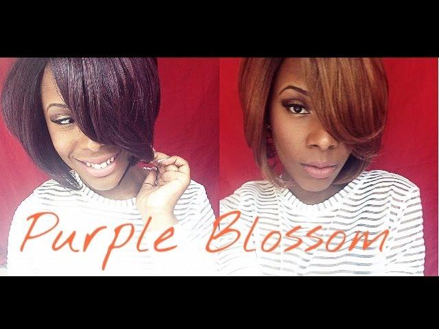 Freetress Equal Purple Blossom ft Affordible Wig Collab W/ Queen She