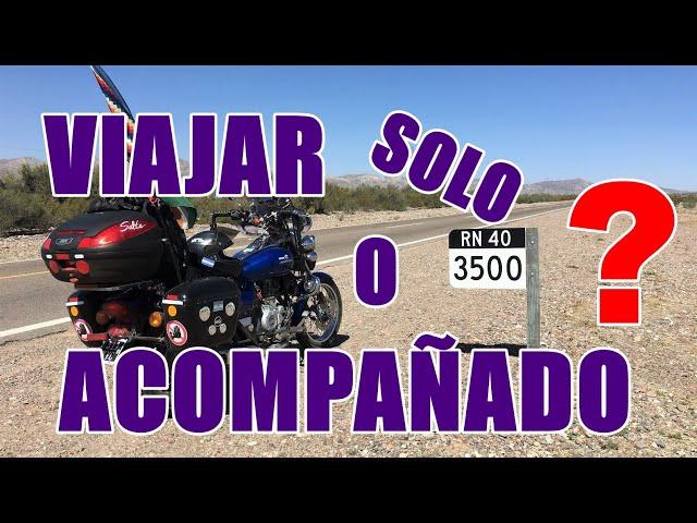 Te animás a viajar solo en moto??