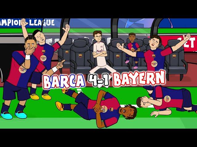 RAPHINHA HAT-TRICK BARCELONA 4-1 BAYERN MUNICH (UEFA Champions League Highlights)