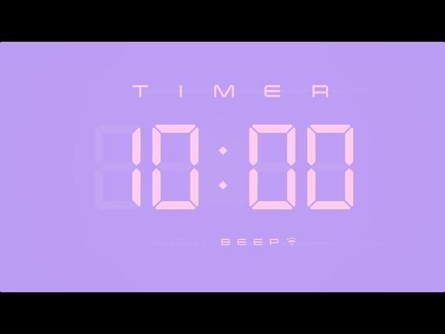 10 Min Digital Countdown Timer with Simple Beeps 