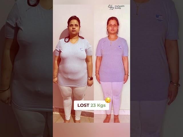 23 Kgs WEIGHT LOSS | Belly Fat gone!  #weightloss #fatloss #transformation