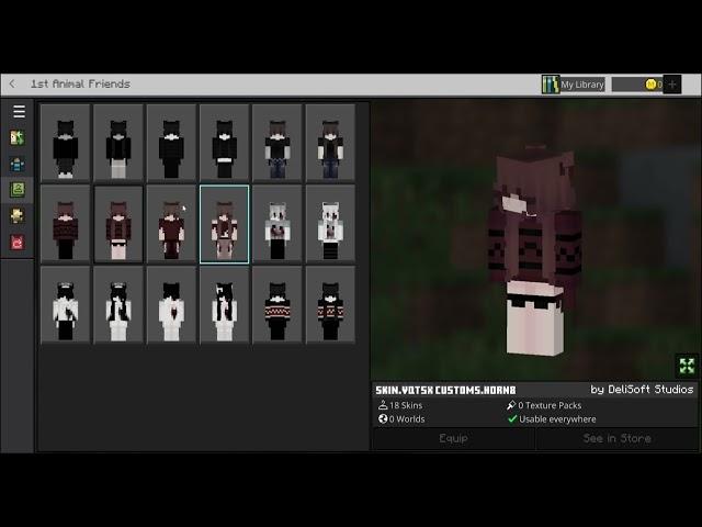 18 Matching MCPE Skinpack | Short Skins | Works on HIVE! | vqtsx