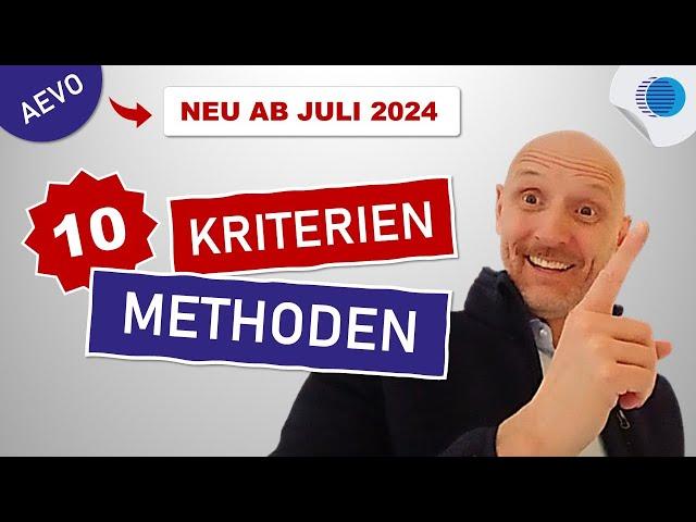 Umbruch AEVO! 10 Kriterien für Methoden, die ab 2024 zählen