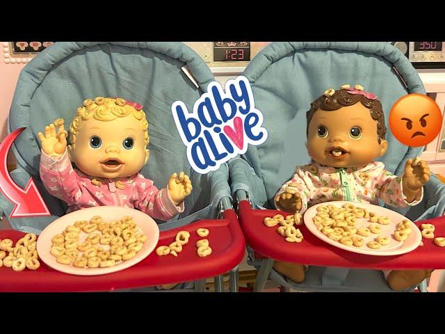 NEW Baby alive changing time dolls daily routine  HUGE mess