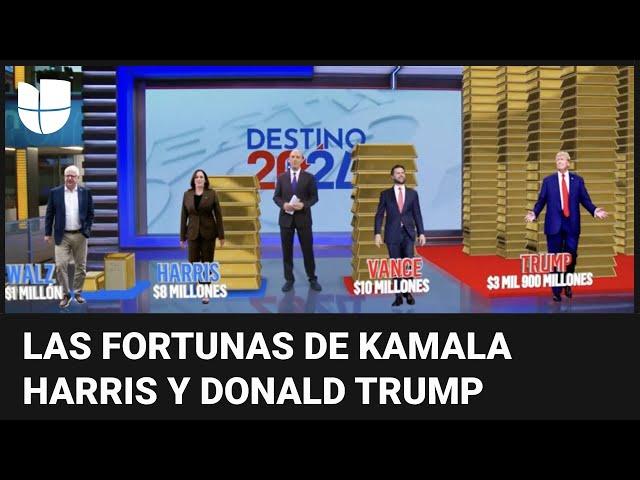 En realidad aumentada: la enorme diferencia entre las fortunas de Donald Trump y Kamala Harris