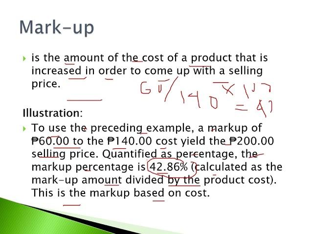 Business Math Buying and Selling