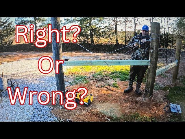 Finishing The Entrance Fence To The Tiny Home; Fixing Another Mistake