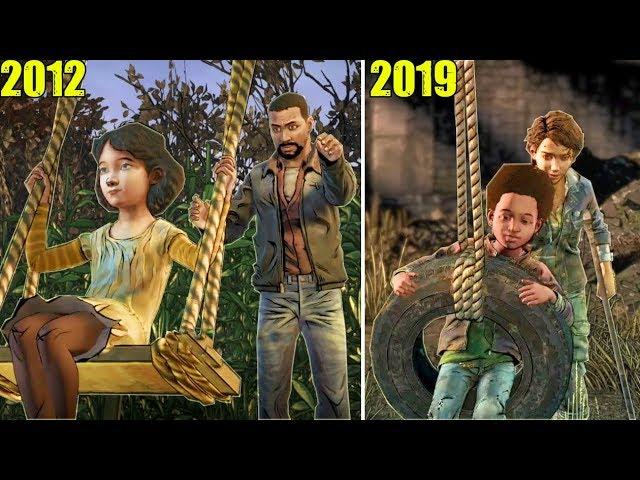 Young Clementine & AJ have FUN on the SWING In The Walking Dead Series (2012 & 2019)