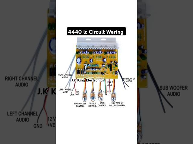 4440 ic circuit Board wiring J.K KING ELECTRONICS#ytshorts#shortvideo #youtubeshort#trendingshorts