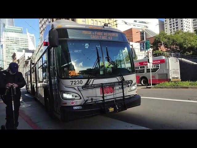 Fast! SF Muni 2015 New Flyer XT60 7230 on Route 14 Mission