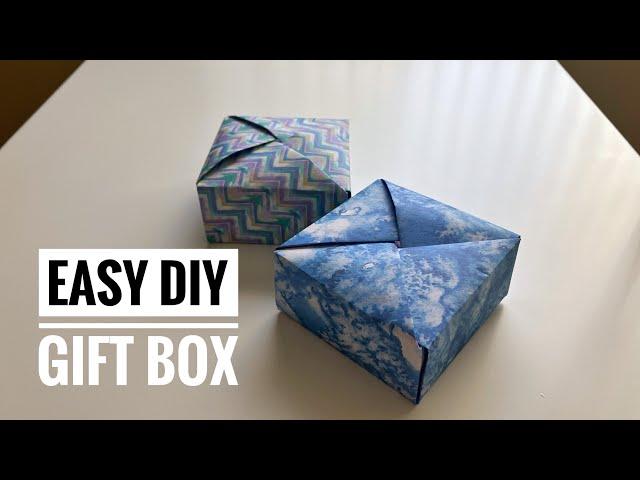 Super Easy DIY Origami Gift Box Tutorial