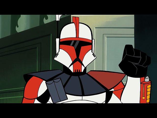 Star Wars Clone Wars 2003 but only Captain Fordo scenes