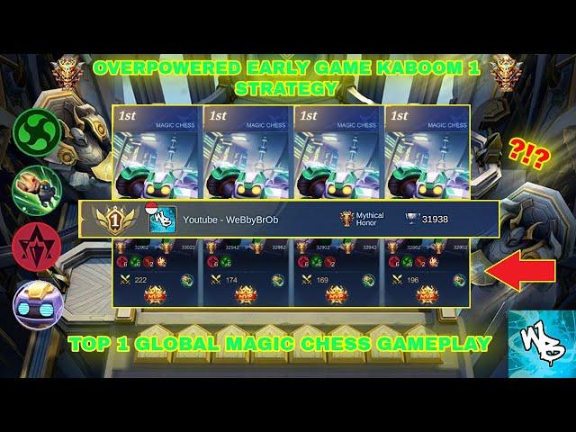 OVERPOWERED ENDLESS STUN KABOOM STRATEGY - MAGIC CHESS BEST SYNERGY - Mobile Legends Bang Bang