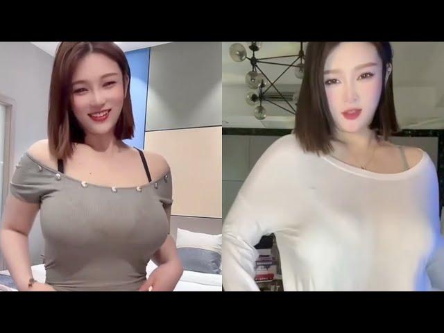 #tiktok #china #beautiful #林露露 弹跳乱晃 抖奶无敌 每日竖屏分享