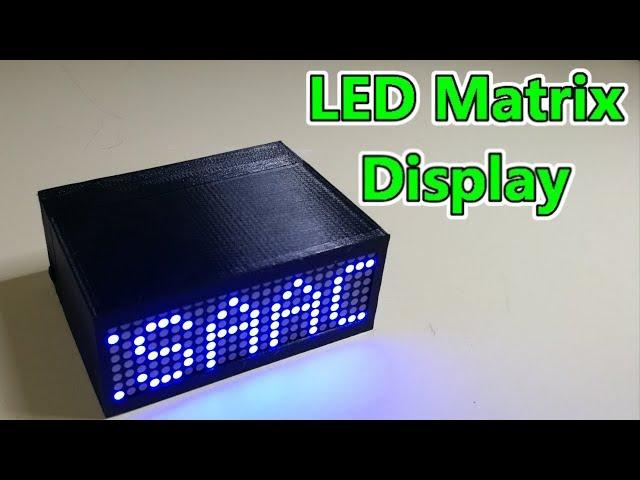 8 x 24 LED Matrix Scrolling Text Display