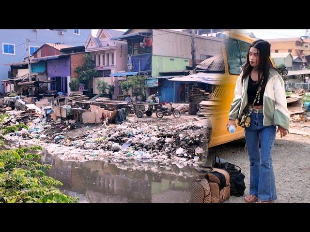 Asia! Daily life of Khmer people captured by camera! 4k street scene