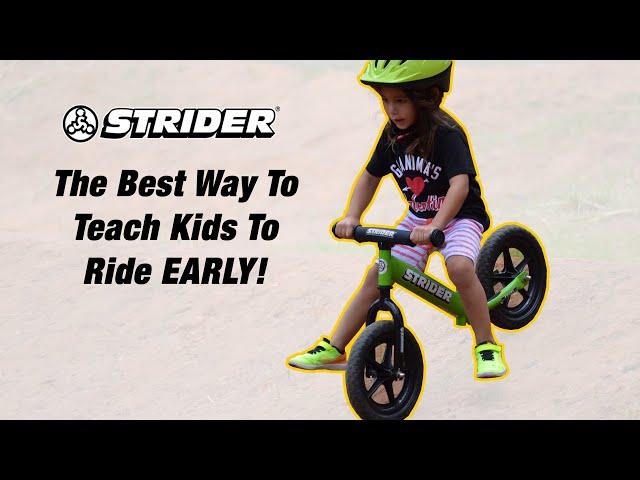 The Best Way To Teach Kids To Ride Ridiculously Early! | Strider Bikes