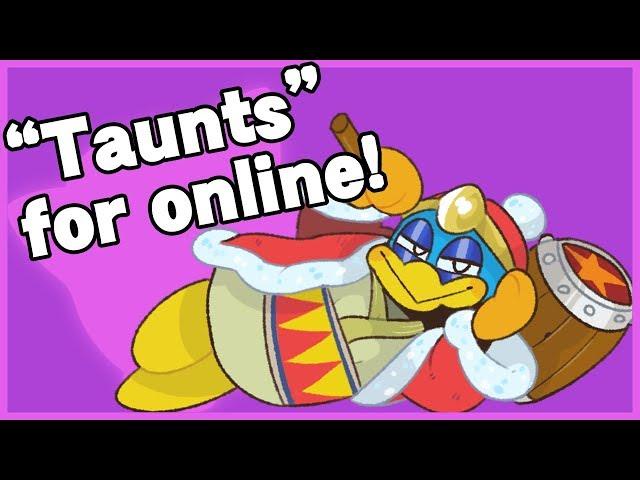 Alternative taunts for online - Super Smash Bros. Ultimate