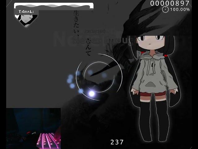 OSU Level zxcursed - Never Enough Попытка пройти № 1