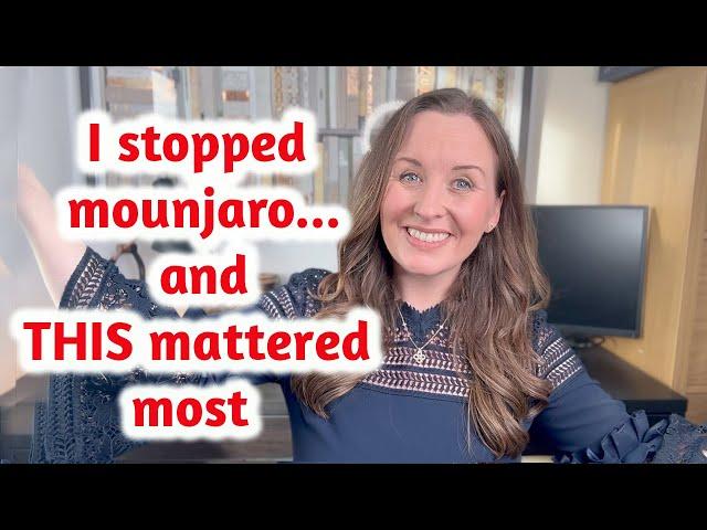 Before you stop mounjaro / ozempic....