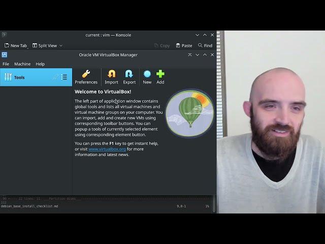 [Setting up Debian #1] Prepping a VM for a test installation of Debian (VirtualBox)