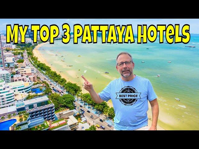 My TOP 3 SUPER NICE budget hotels in CENTRAL PATTAYA