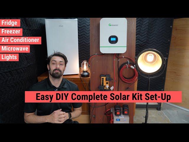 Simple DIY Complete Solar Kit - Cabin, Cottage, Workshop, Shed, RV, Skoolie