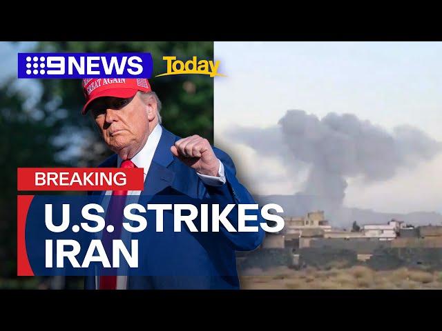 Trump confirms US carried out 'very successful' attack on Iran | 9 News Australia