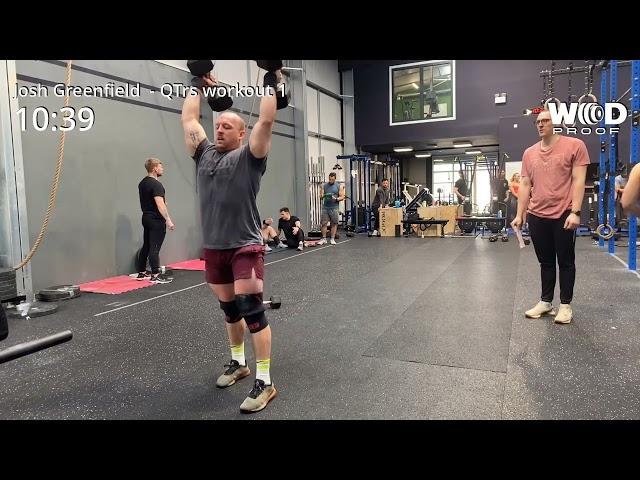 Josh Greenfield, Quarter Finals, Workout 1