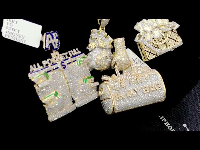 NEW 10K Solid Gold Diamond Hip Hop Pendants | HipHopBling.com