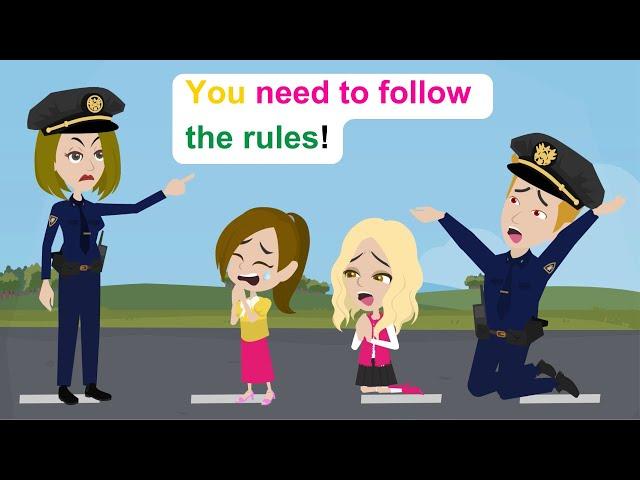 Ella's mother becomes a police woman - Simple English Story - Ella English