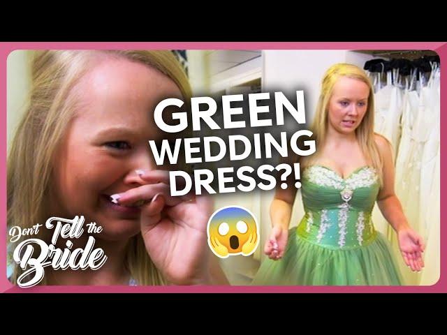 A GREEN Wedding Dress?! | Don't Tell The Bride