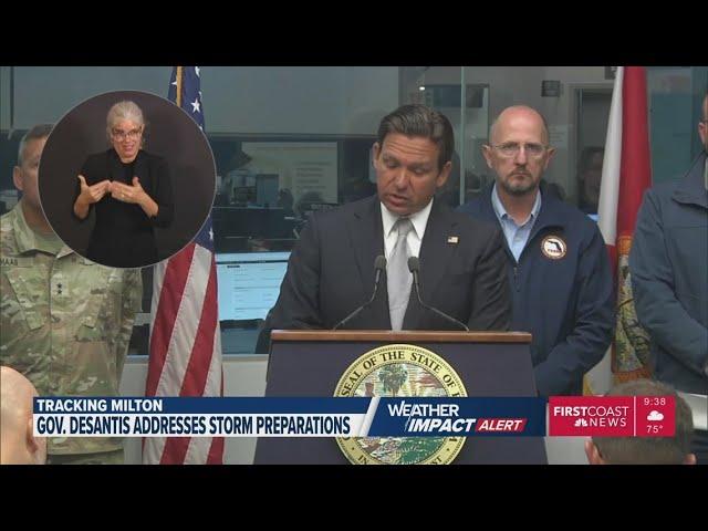 Gov. DeSantis update on Florida's response to Hurricane Milton