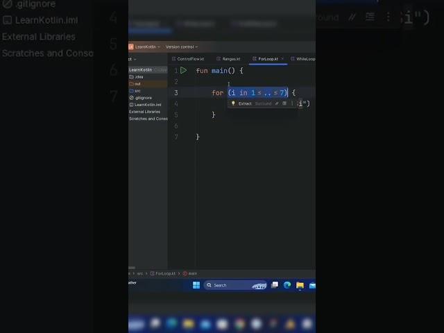 For Loop in Kotlin