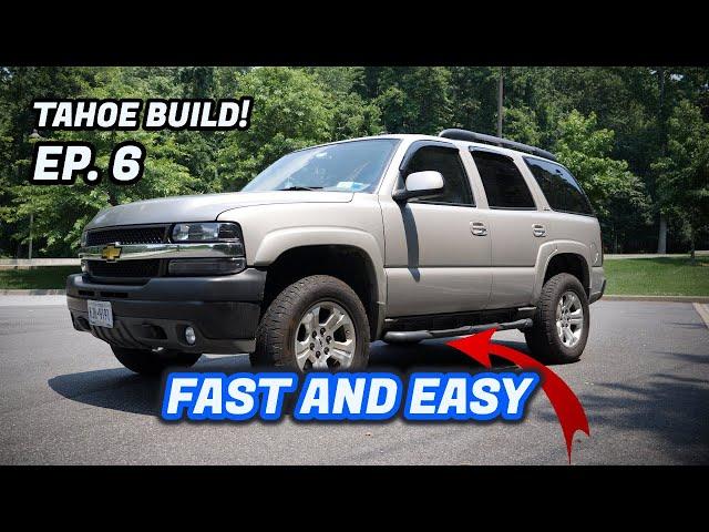 I LIFTED my Z71 TAHOE in LESS THAN 45 MINUTES!