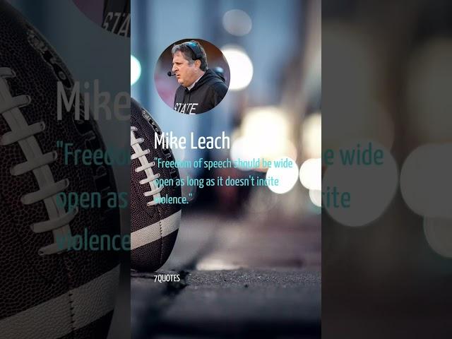 Freedom of speech | Mike Leach