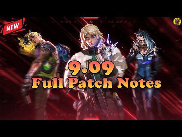 VALORANT 9.09 Patch Notes EXPOSED (Agents CHANGES, BUG FIXES, PREMIER Update)