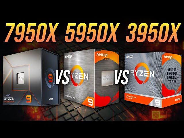 AMD Ryzen 9 7950X vs 5950X vs 3950X - Upgrade Time?