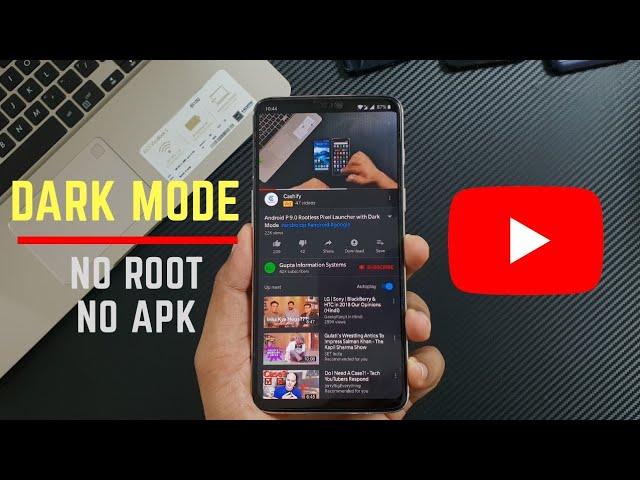 Enable DARK MODE in YouTube app !!!