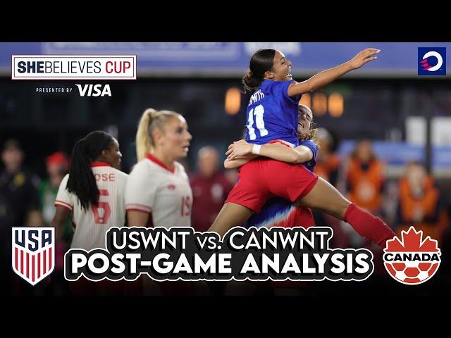 POST-GAME ANALYSIS: USWNT  vs. CanWNT  in 2024 SheBelieves Cup FINAL